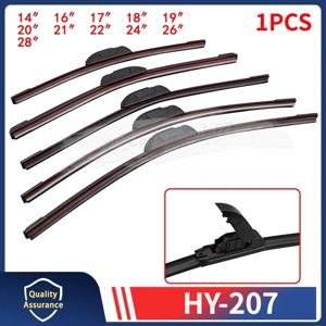 14″ 16″ 17″ 18″ 19″ 20″ 21″ 22″ 24″ 26″ 28″ 자동차 앞유리 와이퍼 2개의 고무 스트립 자동차 와이퍼 조용하고 내구성이 뛰어난 새 HY-207
