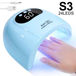 UV LED 네일 램프 전문 젤 연마 네일 라이트 24 LED 네일 아트 빠른 건조기 네일 젤 경화 네일 살롱 도구