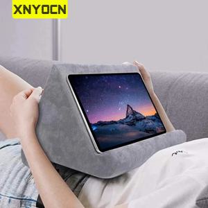 Xnyocn 스폰지 베개 태블릿 스탠드 iPad 삼성 화웨이 태블릿 브래킷 전화 지원 침대 휴식 쿠션 태블릿 독서 홀더