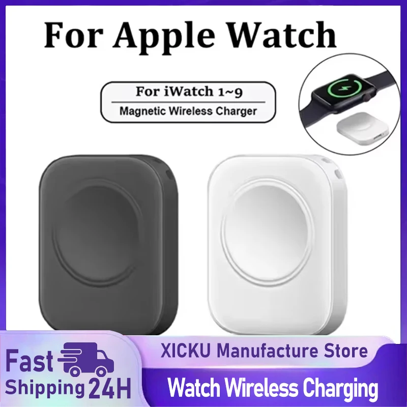 Apple Watch Series 9 8 7 6 SE Type C 용 자기 무선 고속 충전기 IWatch Series 6 5 4 3 2 1 용 iPhone 변환기 충전기
