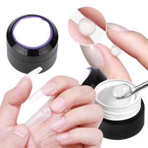 5ML 이지 스틱 솔리드 네일 패치 젤 노플로잉 모델링 스틱 팁 클리어 네일 젤 구미 접착 본드 UV 네일 글루