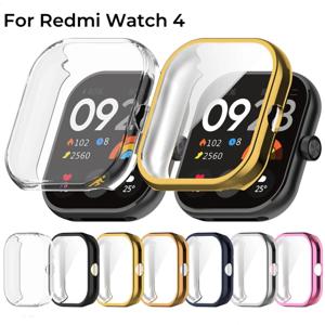 Redmi Watch 4 용 도금 케이스, 소프트 TPU 커버, 쉘 범퍼 보호대, 샤오미 Redmi watch3 스마트워치 케이스