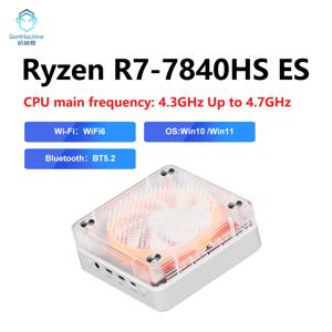 새로운 AMD Ryzen7 R7 7840HS R9 7940HS 미니 PC Windows 11 8 코어 16 스레드 DDR5 4800Mhz M.2 SSD WIFI6 BT5.2 데스크탑 pc 게임