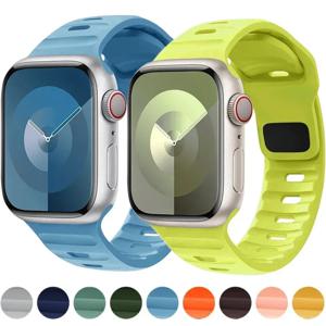 애플 워치용 실리콘 스포츠 밴드, 울트라 2 1, 49mm 스트랩, 40mm, 41mm, 44mm, 45mm, 42mm, 38mm, 한국 아이워치 시리즈 9, 8, 7, 3, 5, 6, 4, 3, 2 SE