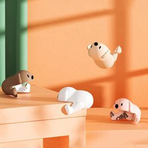 4pcs 아기 안전 강아지 테이블 코너 보호대 안전 부드러운 실리콘 보호 가장자리 커버 어린이 안전 가구에 적합