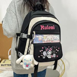 여아용 책가방, 중학생 및 고등학생, 대용량, 다용도, INS, 귀여운 만화, 귀여운 소녀 배낭