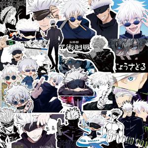 10/30/75pcs 멋진 애니메이션 Jujutsu Kaisen 스티커 Satoru Gojo 데칼 스케이트 보드 노트북 오토바이 방수 클래식 장난감 스티커