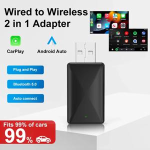 Carplay 자동차 놀이 안드로이드 자동 무선 어댑터 스마트 AI 박스 자동차 OEM 유선 안드로이드 자동 Toyota Volvo 용 무선 USB 동글