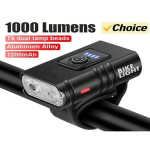 1PC, LED 조명, 자전거 헤드라이트용 USB 충전, 자전거 헤드라이트, 야간 달리기, 캠핑, 야간 작업에 적합