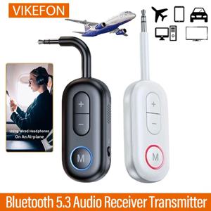블루투스 5.3 수신기 송신기 3.5mm AUX 잭 비행기 USB 동글 무선 오디오 어댑터 TV PC 헤드폰 차량용 키트 스피커
