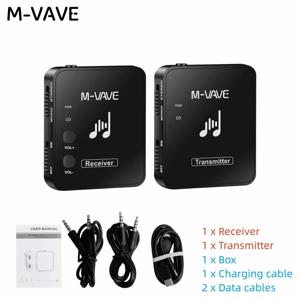 M-vave WP-10 2.4G 무선 시스템 이어폰 모니터 충전식 전송 시스템 송신기 수신기 모노 녹음 기능