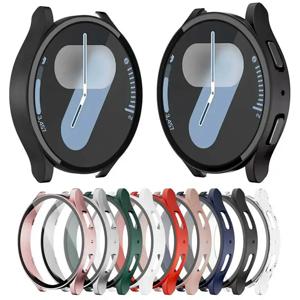 삼성 갤럭시 시계 7/6/5/4 커버 용 강화 유리 + 케이스 44mm 40mm 전체 PC 범퍼 화면 보호기 갤럭시 시계 FE 액세서리
