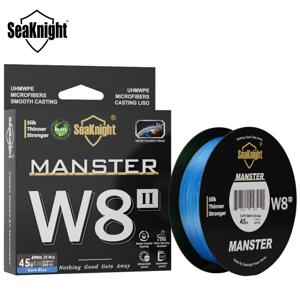 SeaKnight 브랜드 W8 II 300M PE 낚시 라인 8 Weaves 멀티 필라멘트 땋은 라인 업데이트 된 실리콘 수지 코팅 바닷물 낚시
