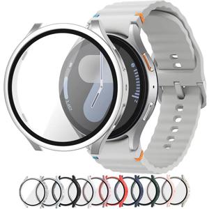 삼성 갤럭시 시계 7/6/5/4 커버 용 강화 유리 + 케이스 44mm 40mm 전체 PC 범퍼 화면 보호기 갤럭시 시계 FE 액세서리