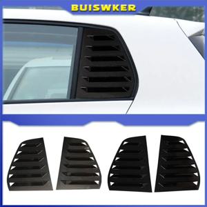 VW 골프 5 골프 6 골프 7 MK5 MK6 MK7 MK7.5 2003-2020 창 셔터 커버 루버 에어 벤트 용 페어 후면 사이드 윈도우 트림 스포일러