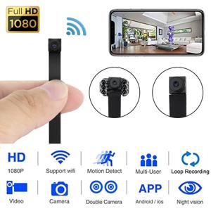 1080P HD WiFi 미니 카메라 P2P IP 무선 미니 카메라 홈 보안 보모 카메라 모션 감지 원격보기 루프 녹화