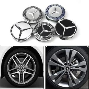 메르세데스 벤츠 AMG W203 W206 W220 W205 W211 자동차 휠 센터 허브 캡 벤츠 엠블럼 타이어 림 커버용 4PCS 75MM 자동차 허브 센터 커버