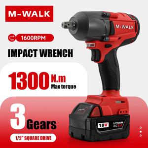 M-WALK 미드 토크 임팩트 렌치 전기 무선 고속 자동차 트럭 수리 Milwaukee 배터리 핀용 전문 전동 공구