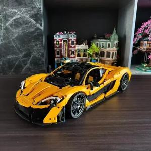 2025 POP 3893pcs 기술 42172 P1 슈퍼 레이싱 카 빌딩 블록 1:8 모델 슈퍼 스포츠카 벽돌 장난감 소년 선물 용품