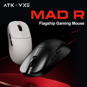 ATK VXE MAD R/R MAJOR 무선 E-스포츠 게임용 마우스 초경량 듀얼 모드 PAW3395/3950 인체공학적 마우스 표준 8K