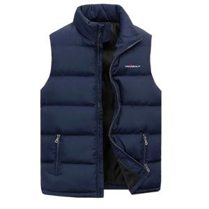 남성 터틀넥 조끼 Transalp 오토바이 따뜻한 캐주얼 지퍼 솔리드 다운 깃털 양복 조끼 Gilet Men Jacket 민소매