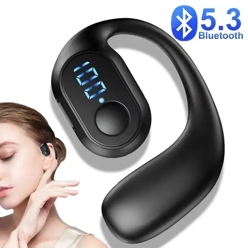 마이크가있는 무선 블루투스 헤드폰 공기 전도 이어폰 Audifonos 운전용 핸즈프리 소음 차단 헤드셋