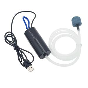 에어 스톤 및 실리콘 튜브가 포함된 USB 수족관 공기 펌프 수족관 낚시를 위한 에너지 절약 산소 펌프