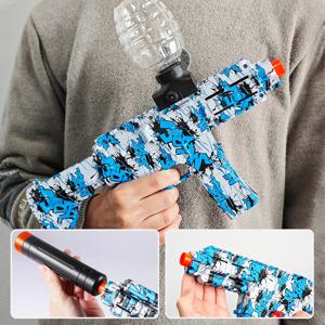M416 미니 전기 볼 블래스터 장난감 총, 고속 충전식, 여름 야외 재미, 가족 수영장/바베큐 게임(총알 없음)