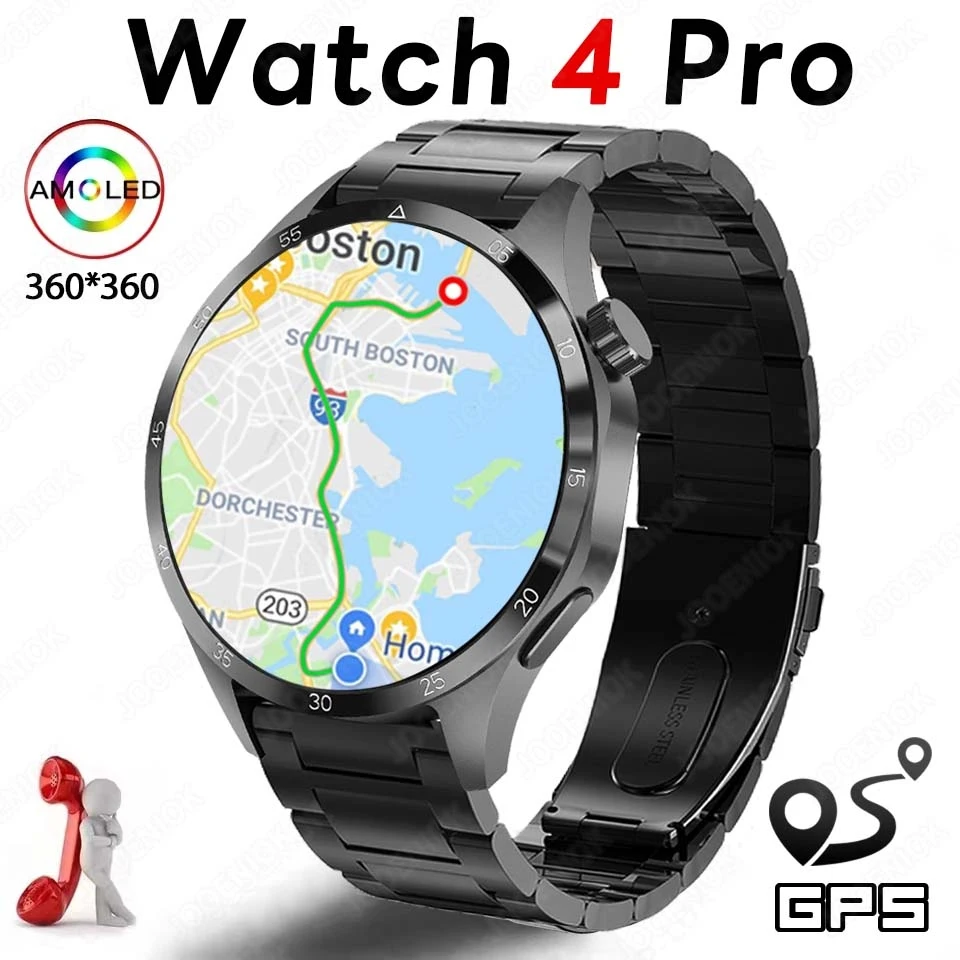 새로운 GT5 PRO GPS 스포츠 스마트 시계 AMOLED HD 스크린 피트니스 트래커 블루투스 통화 심박수 모니터링 Smartwatch For Huawei