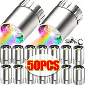50/10PCS 미니 LED 빛 작은 전구 다채로운 조명 랜턴 공예 Lightingtiny 빛나는 장식에 대 한 배터리 전원 램프