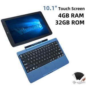 S12 10.1인치 64비트 윈도우 10 태블릿 (키보드 포함) 인텔 Z8300 쿼드 코어 1280x800IPS 4GB 램 32GB 저장용량 6600mAh 배터리 1개 USB 3.0 HD-MI 포트