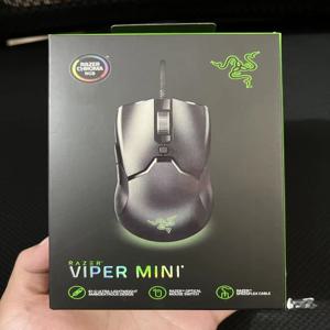 Razer 새해 선물 선물 Thunder Snake Viper 미니 컴퓨터 Esports 케이블 게임용 마우스 노트북 RGB 조명, 소형 핸드 마우스
