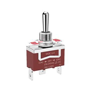 4개 해양 방수 토글 스위치 12V DC 30A 헤비 듀티 250V AC 15A SPST 2핀 ON OFF 스위치 (방수 부트 커버 포함)