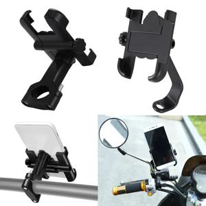 오토바이 휴대 전화 홀더 아이폰 Xiaomi 화웨이 백미러 핸들 바 홀더 자전거 사이클링 핸드폰 스탠드