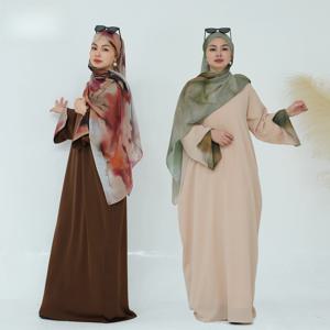라마단 아랍어 여성 이슬람 겸손한 드레스 우아한 두바이 Hijab Abaya 2025 봄 여름 이슬람 복장 의류 패션 터키 가운