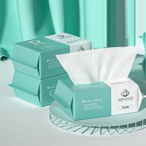 100Pcs 일회용 두꺼운 100% 페이스 워시 타올 추출 가능한 코튼 소프트 타올 스킨 케어 워시 클렌징 물티슈