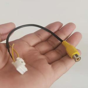 Qxny 10핀 RCA 비디오 케이블 또는 안드로이드 라디오 액세서리용 4핀/6핀 USB 코드 백업 카메라 어댑터 배선 커넥터