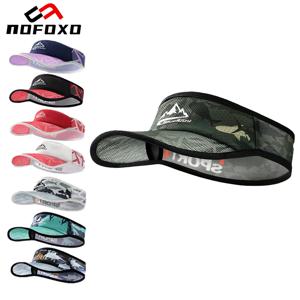 NOFOXO 1PCS 안티 uv 야외 사이클링 모자 태양 보호 빠른 건조 통기성 스포츠 모자 자전거 등산 러닝 여성 남성