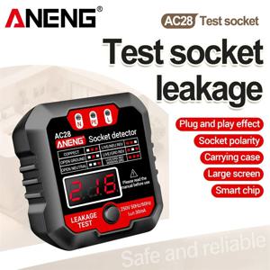 ANENG AC27/AC28 250V 50Hz/60Hz 소켓 극성 감지기 전압 테스터 회로 차단기 파인더 EU/US 플러그 소켓 전력 테스터