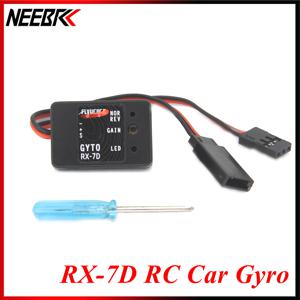 NEEBRC RX-7D 미니 자이로 DC 4.8-7.4V 자이로 스코프 RC 자동차 드리프트 레이싱 차량 보트 디지털/아날로그 범용 수신기 송신기