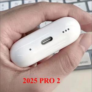 2025 NEW IOS18 ANC Pro 2 무선 블루투스 이어버드 액티브 노이즈 캔슬링 게이밍 핸즈프리 헤드셋 이어폰 USB-C 타입 케이블