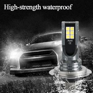 H7 Led 전구 키트 자동차 안개 전구 55w 슈퍼 밝은 6000k 흰색 Led 조명 차량용 높은 전력 자동 헤드 라이트 LED DRL