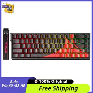 Aula Win60 Win68 He 자기 스위치 키보드 8K 게임용 기계식 키보드 유선 Esports RGB 라이트 핫 스왑 Pc 게이머 선물용