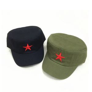 1pc 남자 여자 솔리드 컬러 모자 순찰 모자 레드 스타 펜타그램 캐주얼 야구 모자 야외 선 스크린 모자