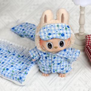 Labubu 17cm 인형 옷 괴물 봉제 인형 의류 잠옷, Labubu I II 아이돌 인형 팬 선물용 침낭