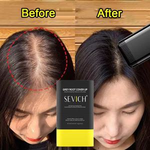 3가지 색상 헤어 스틱, 회색 머리 덮음 유물 색상 손실 없음 일회용 머리 염색 스틱 모근 머리 염색 및 색상
