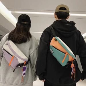 가슴 장비 가방 여성 패니 팩 streetwear 가슴 가방 다기능 남여 나일론 힙합 허리 가방 전화 포켓