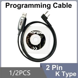 1/2PCS USB 프로그래밍 케이블 UVK5 UVK6 5RPlus Baofeng 18Pro 13Plus 17Plus V2 프로그래밍 케이블 CD 소프트웨어 라디오 액세서리