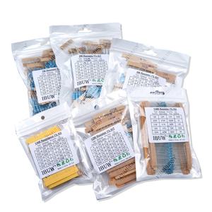 300개/대 30가지 1/4W 1/2W 1W 2W 3W 저항 1% 금속 필름 저항기 팩 모듬 키트 0.1R-750R 1K-820K 저항기 150개/대