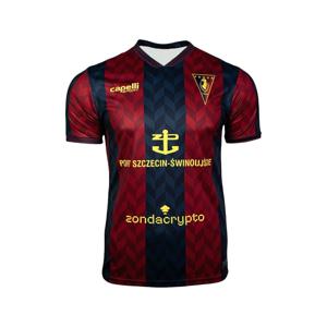 24/25 Pogon Szczecin 홈 유니폼 남성용 통기성 티셔츠 Pogon Szczecin Away Jerseys 축구 훈련 스포츠 티셔츠 탑
